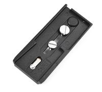 NiuLumea Placa deslizante compacta de liberación rápida compatible con Manfrotto 503HDV y MH055M0 para Q5, diseño de aleación de aluminio con pin de estabilidad, 120 mm