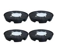 NiuLumea Platillos de riego automático para plantas, paquete de 4 unidades, capacidad de 2.8 L con línea automática de riego de raíces, rejillas de drenaje elevadas de 5 galones y macetas de tela más