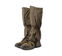 NiuLumea Polainas de senderismo impermeables 200D resistentes a la abrasión, protectores de piernas de nieve con correas ajustables para acampar para senderos y correr, barro para protección, color