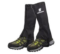 NiuLumea Polainas de senderismo negras para hombres, mujeres y fundas impermeables para piernas de nieve con elástico ajustable, cierre a presión y parte trasera para cremallera, 37 pulgadas de