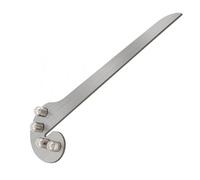 NiuLumea Regla central de acero inoxidable para carpintería, 16,5 x 5 cm, búsqueda de círculo y posición central cuadrada, medición de bricolaje, carpintería, ingeniería