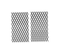 NiuLumea Rejilla para chimenea de 7.5 x 11.8 pulgadas, inserto de metal para fuego, contención segura de brasas y distribución del calor, paquete de 2