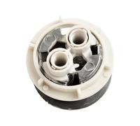 NiuLumea Repuesto de cisterna de inodoro de 38 mm con doble botón de descarga en material ABS duradero para instalación montada en la parte superior, diseño de ahorro de agua compatible con tanques de