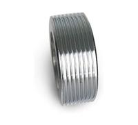 NiuLumea Rueda de grabado en relieve para máquina de sellado continuo, pieza de repuesto de rueda de impresión compatible con sellador de banda FR1000/900, rodillo de patrón de metal liso y rayado