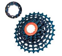 NiuLumea Rueda de inercia de 7 velocidades 11-28T para bicicleta plegable Brompton, rueda libre de aluminio con dientes de 11/13/15/17/20/24/28, para ruedas de buje libre de 7 velocidades, azul