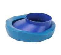 NiuLumea Sello de brida compensada para inodoro, a prueba de fugas y resistente al olor, se adapta a tubos de PVC de 75 a 120 mm, conector ABS de 3 capas tipo dividido e inodoros, color azul