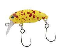 NiuLumea Señuelo flotante de 33 mm, 2,8 g con cuentas de sonido, cuentas de vidrio integradas, postura estable de natación, diseño de placa de lengüeta de metal, cola realista de tercer ojo, para