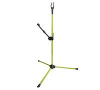 NiuLumea Soporte de arco ajustable para arcos compuestos, con compatibilidad de poste de equilibrio, diseño de trípode de fibra de vidrio, ligero y para cabezal de agua, plegable y portátil de 58.5 a