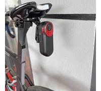 NiuLumea Soporte de arco para sillín de bicicleta para Garmin Varia RCT715, soporte de aleación de aluminio para distancia entre rieles de asiento de 53 a 58 mm, soporte de luz debajo del sillín con