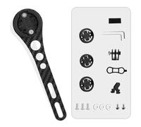 NiuLumea Soporte de fibra de carbono para bicicleta y ordenador, para Bryton, WOHO, 14 x 3,5 cm, ligero, color negro