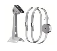 NiuLumea Soporte de poste ajustable para mini antena para rotación de 360 grados e inclinación de 180 grados, aleación de aluminio, postes de utilidad, troncos de árbol, caravanas, para SUV