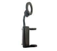 NiuLumea Soporte de teléfono ajustable para guitarra para enseñanza y partituras digitales, guitarras y ukeleles de 6 a 8,8 cm de grosor, compacto de 16 x 7 x 3 cm, soporte ABS para color negro