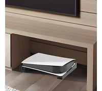 NiuLumea Soporte horizontal acrílico, estante protector de almacenamiento para consola de juegos con base antideslizante, color negro