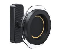 NiuLumea Soporte magnético para teléfono, equipo de gimnasio y carritos con rótula ajustable de 360 grados, base magnética fuerte, para teléfonos inteligentes de 4 a 7 pulgadas, color negro