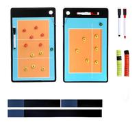 NiuLumea Tabla de entrenamiento magnética portátil para fútbol, baloncesto, voleibol y hockey, 38 x 23 cm, material de polietileno, con marcadores reutilizables y lazo para colgar, color azul hielo