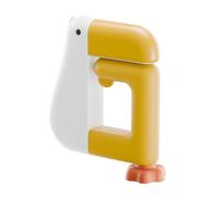 NiuLumea Thinking Duck - Gancho para mochila escolar, no necesita perforación, almacenamiento de mochila, gancho lateral para colgar en el escritorio, chaquetas, ABS multifuncional + gancho TPR, 7 x 7