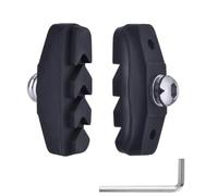 NiuLumea V - Pastillas de freno de carretera para bicicleta, freno de triple contorno con ranura guía de barro en forma de V, 50 mm, para frenos, 2 pares con llave