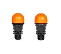 NiuLumea Válvula de liberación de aire de 3/4 pulgadas y 1/2 pulgadas, para material de polipropileno y válvula de alivio de vacío con sistemas de riego y drenaje de rosca NPT, paquete de 2