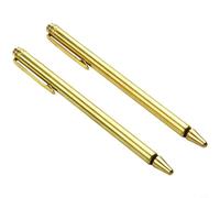 NiuLumea Varilla de radiestesia de cobre, 99.9% de cobre de 55 cm, varilla de sondeo ajustable para detección de agua/oro/mineral, buscador de objetos perdidos para adultos (dorado)