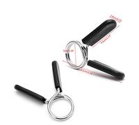 niumanery 2Pcs 30mm Barbell Gym Weight Lifting Bar Dumbbell Lock Clamp Spring Collar Clips