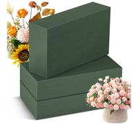 Niuny Espuma Floral para Arreglos Florales Esponja para Flores Frescas Artificiales 3Pcs 23x10.5x7cm Arreglos Florales cuadrada Espuma Floral Húmeda para Flores Cumpleaños Iglesias Arreglos Fiestas