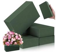Niuny Espuma Floral para Arreglos Florales Esponja para Flores Frescas Artificiales 4Pcs 14x8x4.5cm Arreglos Florales cuadrada Espuma Floral Húmeda para Flores Cumpleaños Iglesias Bodas Arreglos