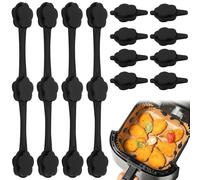 Niuny Hebilla de Silicona Magnética 12Pcs Imanes para Freidoras de Aire Resistente a Altas Temperaturas y Reutilizable Hebillas Magnéticas Accesorios para Airfryer para Sujetar Papel de Pergamino