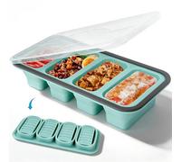 Niuny Molde para Congelar Sopa Plegable 1Pcs Moldes De Silicona para Sopa con Tapas 1000ml Contenedor De Almacenamiento De Sopas Bandeja Congeladora De Silicona Recipientes Para Congelador Para Sopas