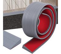 Niuny Rampa de Umbral de Puerta de Goma Rampa para Bordillos Rampas para Silla de Ruedas Autoadhesiva 1.6x5.5x100cm Antideslizante Transición Umbral para Sillas de Ruedas Aberturas de Puertas y Baño