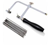 Niupika Marco de sierra ajustable para joyas 144 hojas profesional, Kit para hacer joyas