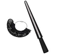 NIUPIKA Ring Sizer Gauge Set Ring Mandrel Tamaño del Reino Unido A-Z Tamaño EUR Tamaño del dedo Kit de medición Herramientas de joyería Plástico