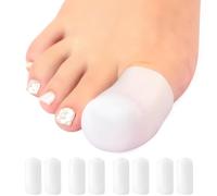 Niupiour Protectores de dedos grandes de silicona para mujeres y hombres, 14 piezas de fundas de gel para uñas perdidas o encarnadas, tapas de dedos y mangas para zapatos, protegen los dedos de los