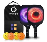 niupipo Paleta de pickleball, pala de pickleball aprobada por USAPA con cara de fibra de vidrio, cubierta protectora, ultra cojín, núcleo de panal de polipropileno, agarre de 4.8 pulgadas, ligero