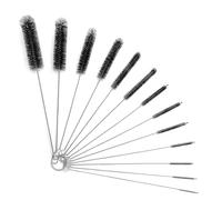 NIUQIGE Set de Cepillo para Botellas y Limpiador de Tubos - Cepillo de Limpieza para Cafeteras Automáticas, 13 Cepillos de Nylon para Tubos de Leche, Teteras y Boquillas