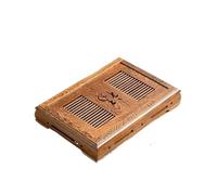 NIUSABOU Bandeja de té con Agua, Solid Bamboo Tea Tray Multicolor Chicken Teapot Serv Wooden(Army Green)