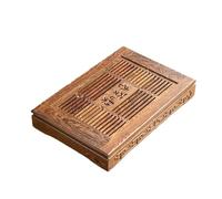 NIUSABOU Bandeja de té con Agua, Solid Bamboo Tea Tray Multicolor Chicken Teapot Serv Wooden(Deep Blue)