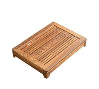 NIUSABOU Bandeja de té con Agua, Solid Bamboo Tea Tray Multicolor Chicken Teapot Serv Wooden(Light Yw)