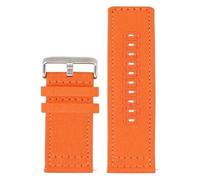 NIUSABOU Correas de reloj ajustables de nylon tejido transp Correa de lona de nailon 18mm 19mm 20mm 22mm 24mm reloj pulsera deportiva Universal de liberación rápida(Orange,22mm)