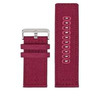 NIUSABOU Correas de reloj ajustables de nylon tejido transp Correa de lona de nailon 18mm 19mm 20mm 22mm 24mm reloj pulsera deportiva Universal de liberación rápida(Wine red,18mm)