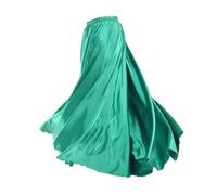NIUSABOU Falda Larga Tipo Maxi para Danza del Vientre, Falda Flamenca for Danza del Vientre for Mujer, satén, rayón, Multicolor, Cintura de 66-98cm(Gn)