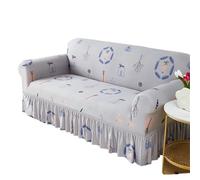 NIUSABOU Funda para sofá con faldón, Falda elástica con Estampado Floral, Funda for sofá, Muebles o Sala de Estar, Varios tamaños(Color 14,XL)
