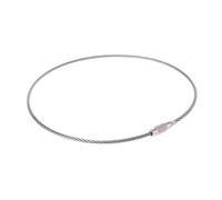 NIUSABOU llave de acero, llave de llave, 1 Uds 10/15/20/25/30cm de longitud Cable llavero cadena etiqueta de equipaje al aire libre cuerda de lazo(30cm)