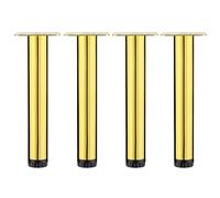 NIUSABOU Muebles de piernas, 4 Piezas Patas de Muebles Metal Ajustables 1-10 mm Multicolor 100-200(Gold,170mm/6.7in)