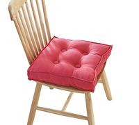 NIUSABOU Silla de Comedor Almohadilla, Cojín de Suelo y Asiento de Silla de 10 cm, Multicolor, Varios tamaños(Rose Red,45x45cm(18x18inch))