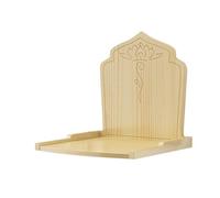 NIUSABOU Soporte de Madera para Altar Budista, Estante de Altar Buda Madera montado en la Pared con diseño Valla Estilo Chino Multicolor 29-40cm(Wood,34cm)