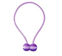 NIUSABOU Sujeciones magnéticas para Cortinas, Alzapaños magnéticos for Cortinas con Bolas de Perlas, Multicolor, 30cm, 40cm(Purple)