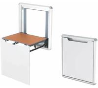 NIUSABOU Taburete de Silla montado en la Pared, Taburete Plegable de Pared aleación Aluminio for Cambiar Zapatos y Asiento Ducha, Multicolor(White)