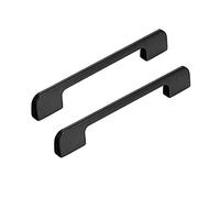 NIUSABOU Tiradores de arco para pomos de puerta, Manijas de aluminio for gabinetes cocina y baño, distancias entre orificios 96-960 mm(Hole Distance 128Mm)
