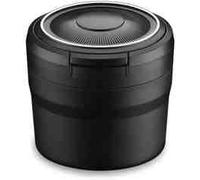 NIUSENN Cenicero de Coche para VW Atlas Bulli Touran Tiguan Portatil Sin Humo de Acero Inoxidable con Tapa autoextinguible,A