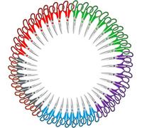 Niutop - Juego de 40 tijeras multiusos de 8 pulgadas, para costura, manualidades, oficina, hogar, escuela secundaria, estudiantes, oficina, profesores, suministros de arte, asas derecha/izquierda